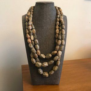 Fossil Coral Agate Necklace